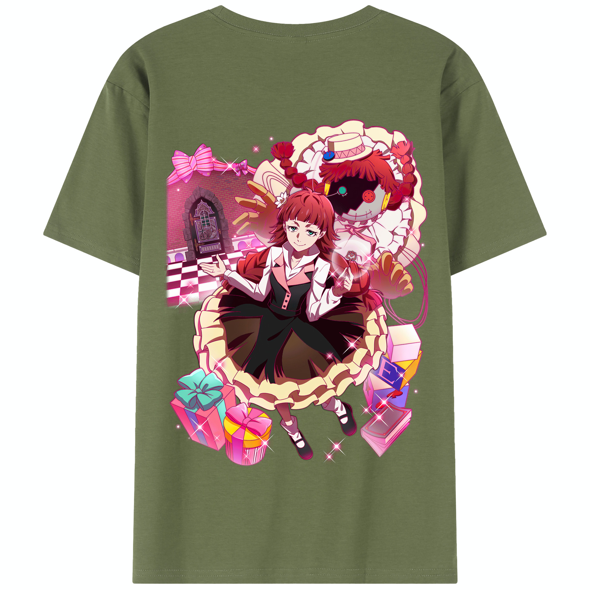 （画像用） 文豪ストレイドッグス Bungo Stray Dogs 綿100％半袖Tシャツ（背面プリント）